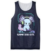 Gamesolotl Gamer Axolotl Funny Cute Mesh Reversible Basketball Jersey Tank