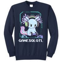 Gamesolotl Gamer Axolotl Funny Cute Tall Sweatshirt