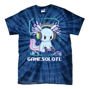 Gamesolotl Gamer Axolotl Funny Cute Tie-Dye T-Shirt