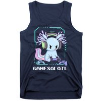 Gamesolotl Gamer Axolotl Funny Cute Tank Top