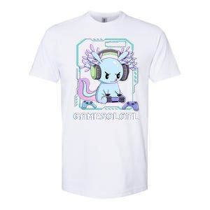 Gamesolotl Gamer Axolotl Funny Cute Softstyle CVC T-Shirt