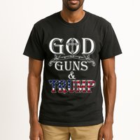 God Guns And Trump 2nd Amendment Trump 45 Tall T-Shirt