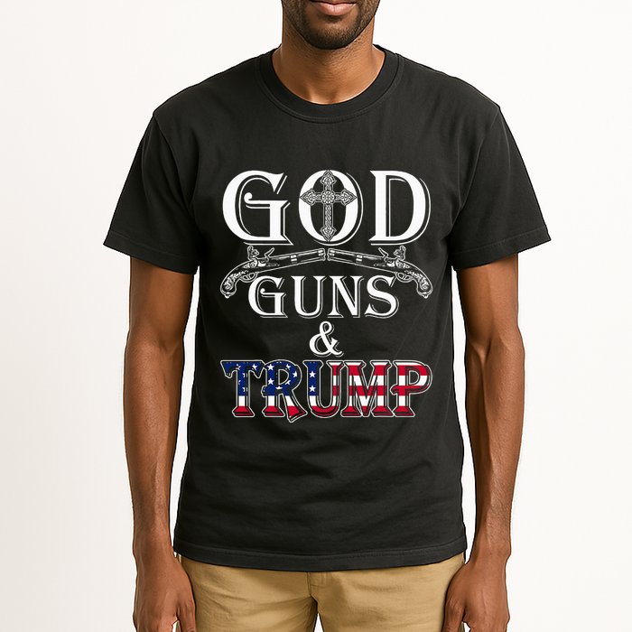 God Guns And Trump 2nd Amendment Trump 45 Tall T-Shirt