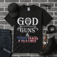 God Guns And Trump 2nd Amendment Trump 45 Tall T-Shirt