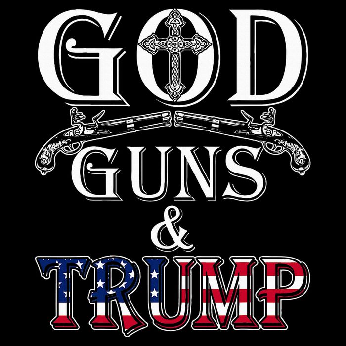 God Guns And Trump 2nd Amendment Trump 45 Tall T-Shirt