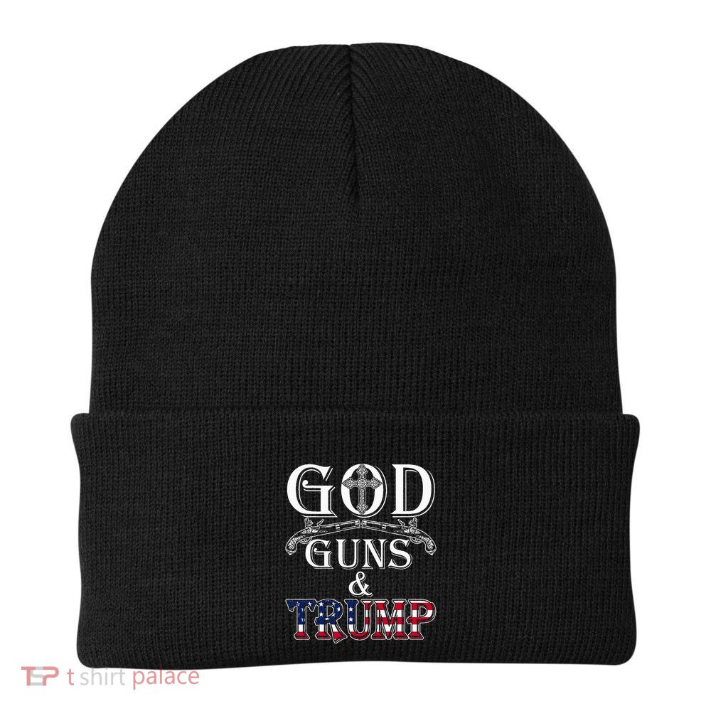 God Guns And Trump 2nd Amendment Trump 45 Beanie