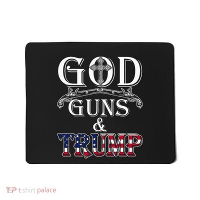 God Guns And Trump 2nd Amendment Trump 45 Mousepad