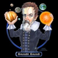 Galileo Galilei Astronomer Toddler Hoodie