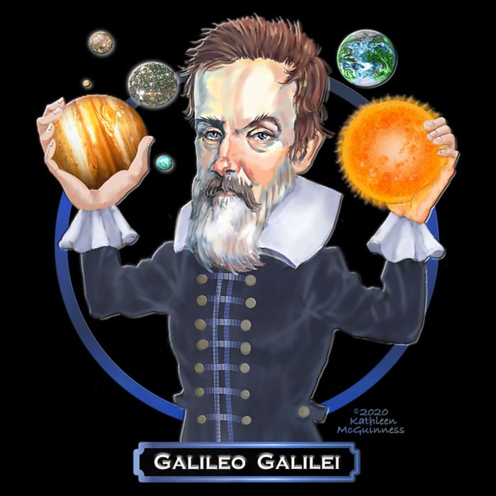 Galileo Galilei Astronomer Toddler Hoodie