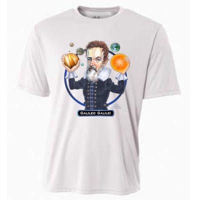 Galileo Galilei Astronomer Cooling Performance Crew T-Shirt