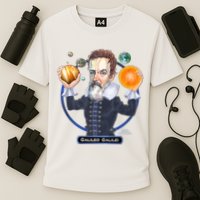 Galileo Galilei Astronomer Cooling Performance Crew T-Shirt