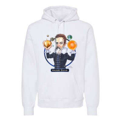 Galileo Galilei Astronomer Premium Hoodie