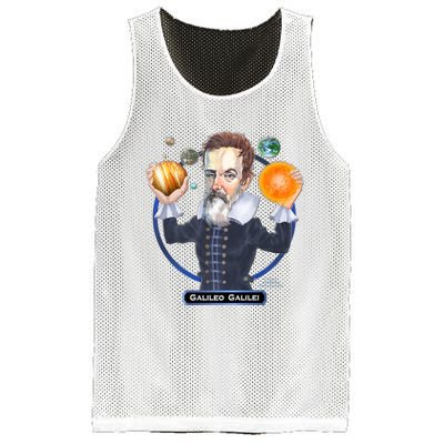 Galileo Galilei Astronomer Mesh Reversible Basketball Jersey Tank