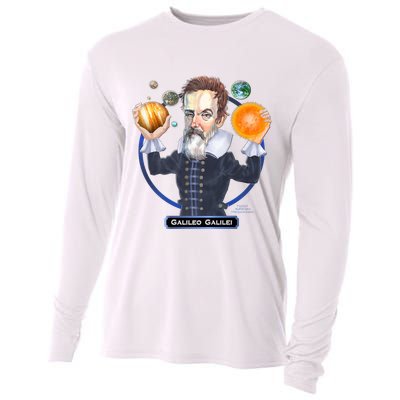 Galileo Galilei Astronomer Cooling Performance Long Sleeve Crew