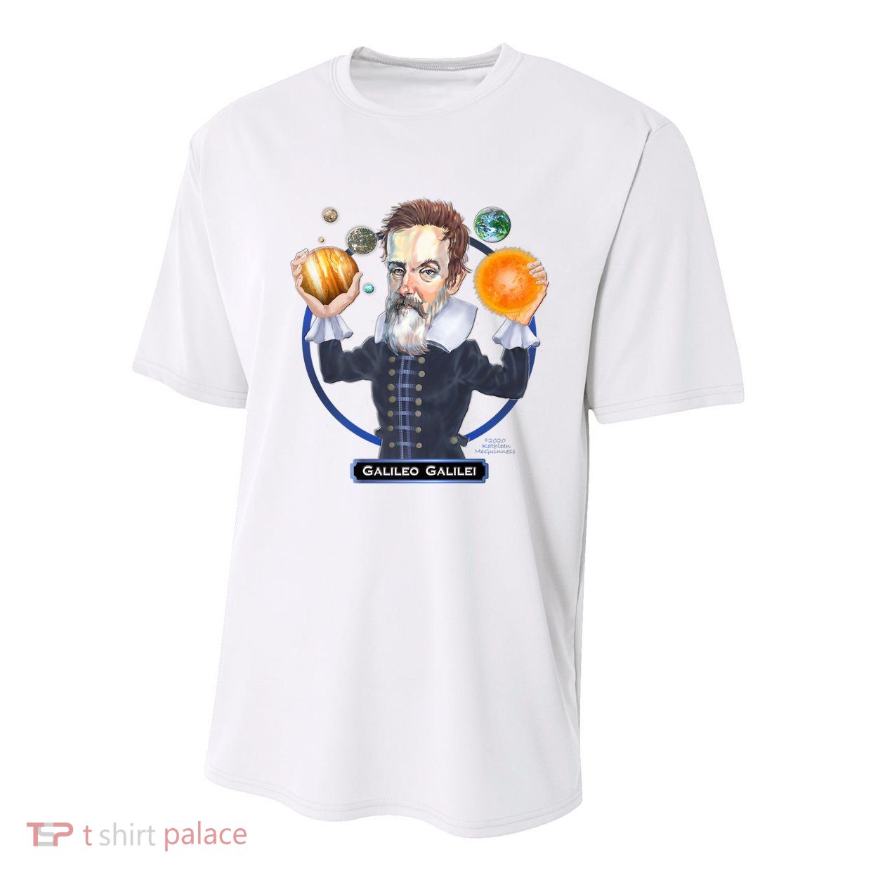 Galileo Galilei Astronomer Youth Performance Sprint T-Shirt