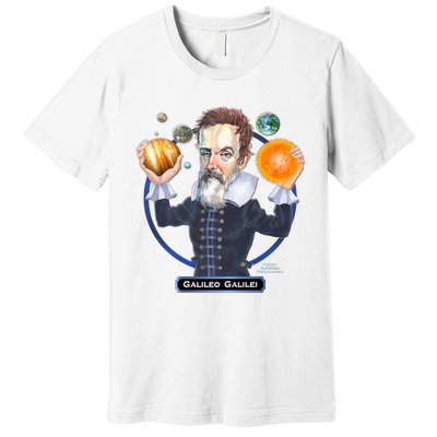 Galileo Galilei Astronomer Premium T-Shirt