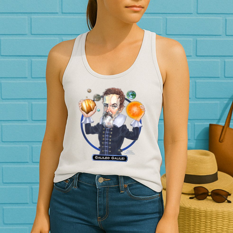 Galileo Galilei Astronomer Womens Tank Top