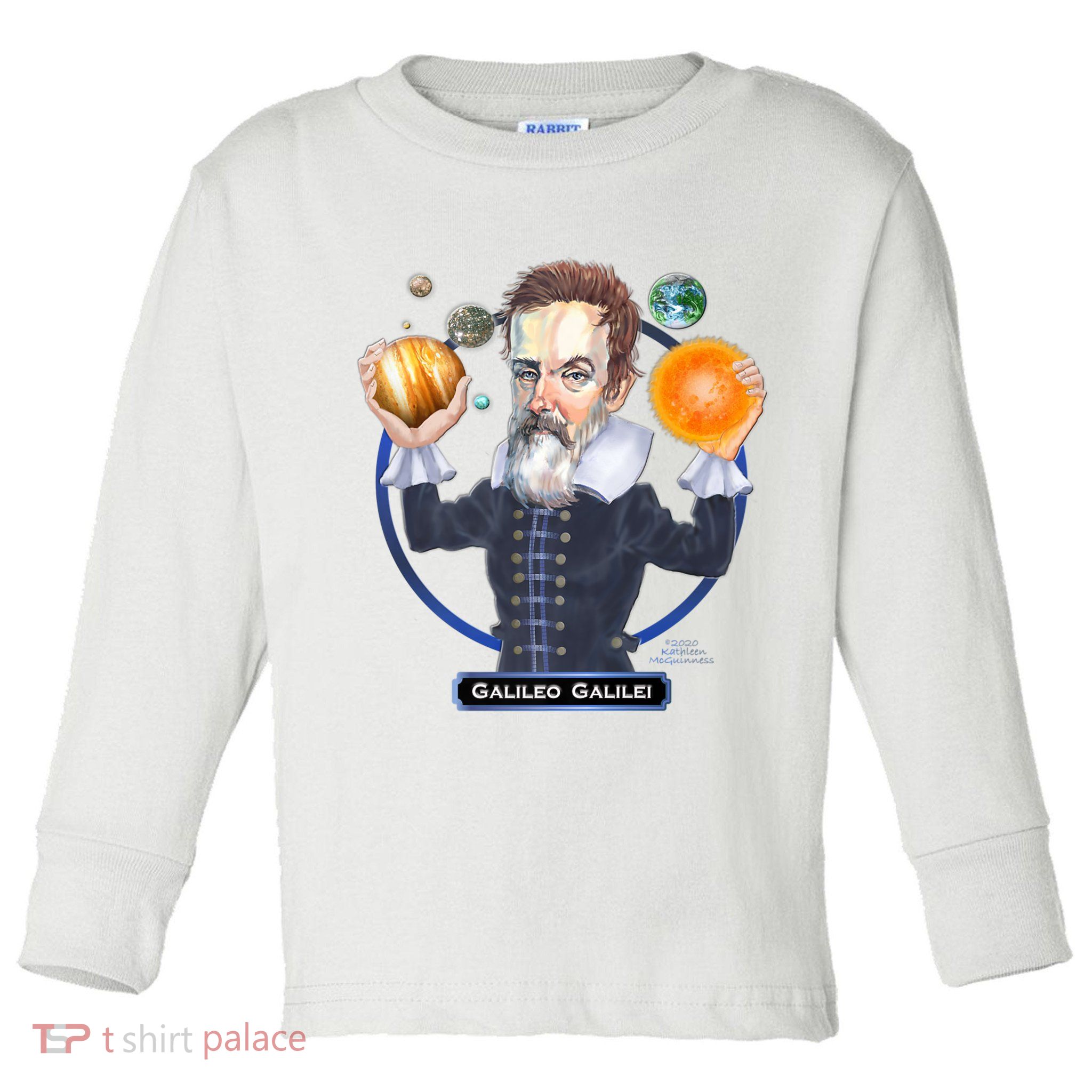 Galileo Galilei Astronomer Toddler Long Sleeve Shirt