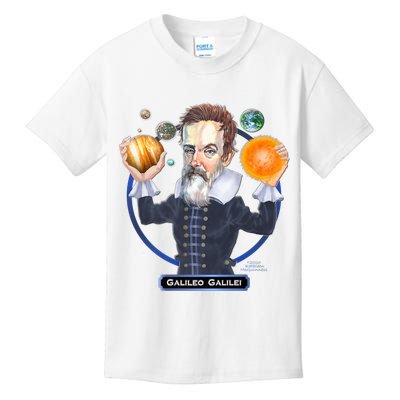 Galileo Galilei Astronomer Kids T-Shirt