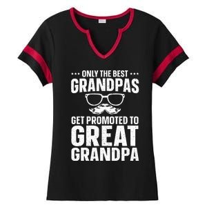 Great Grandpa Art For Dad Great Grandparent Grandfather  Ladies Halftime Notch Neck Tee