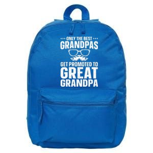 Great Grandpa Art For Dad Great Grandparent Grandfather  16 in Basic Backpack