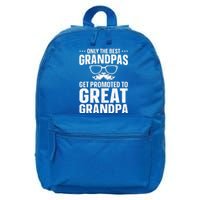 Great Grandpa Art For Dad Great Grandparent Grandfather  16 in Basic Backpack