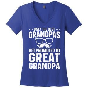 Great Grandpa Art For Dad Great Grandparent Grandfather  Women's V-Neck T-Shirt