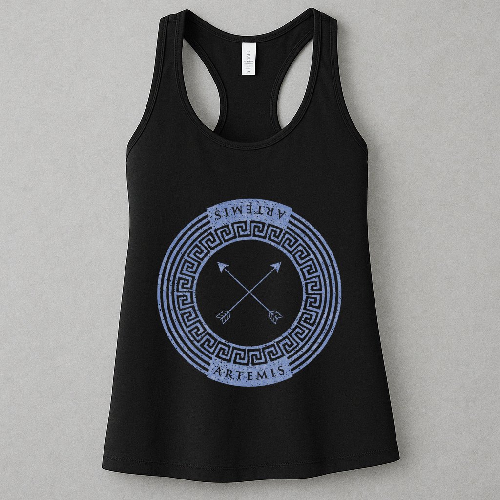 Greek Goddess Artemis Arrows God Hunt Mythology Womens Tank Top