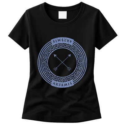 Greek Goddess Artemis Arrows God Hunt Mythology Womens T-Shirt