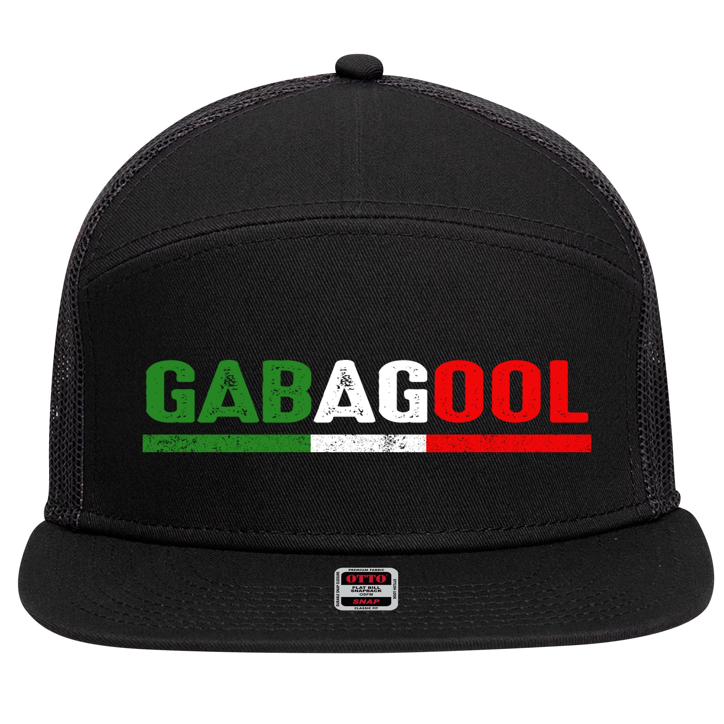Gabagool 7 Panel Mesh Trucker Snapback Hat