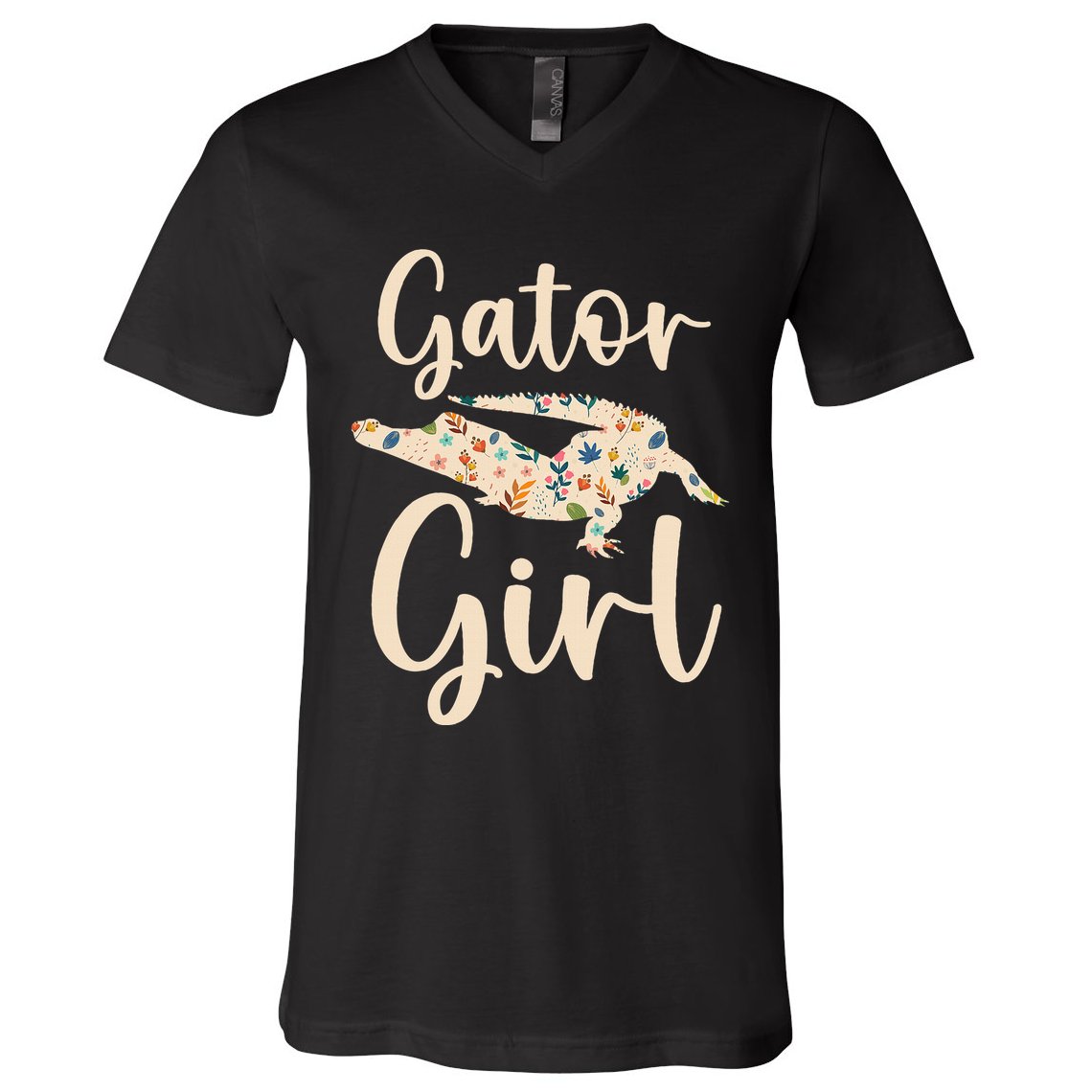 Gator Girl Alligator Lover Zookeeper Crocodile V-Neck T-Shirt