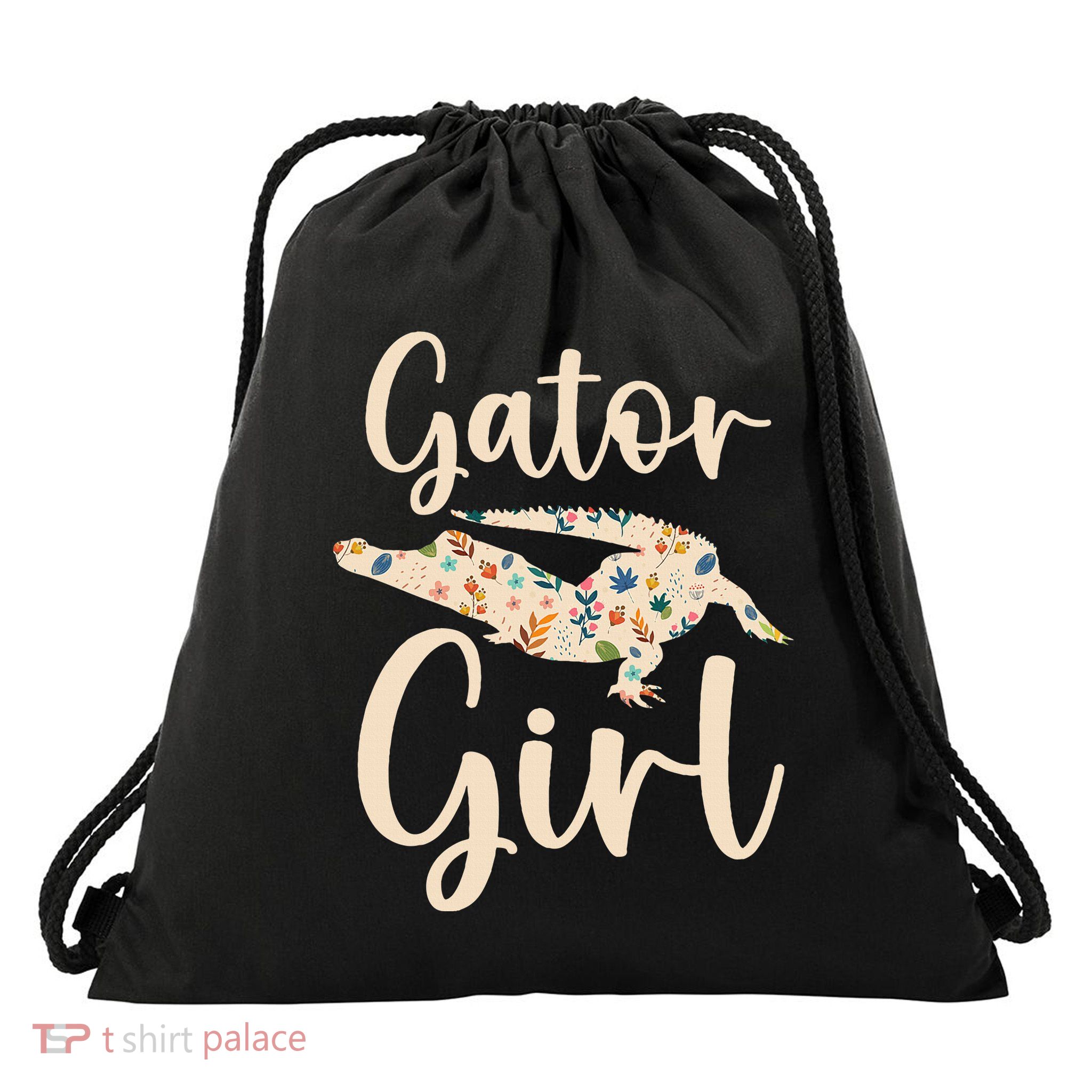 Gator Girl Alligator Lover Zookeeper Crocodile Drawstring Bag