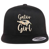 Gator Girl Alligator Lover Zookeeper Crocodile Flat Bill Trucker Hat