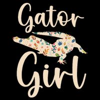 Gator Girl Alligator Lover Zookeeper Crocodile Flat Bill Trucker Hat