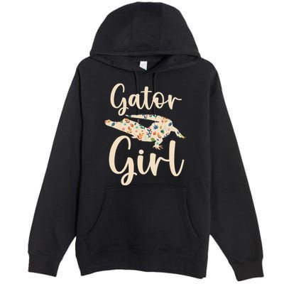 Gator Girl Alligator Lover Zookeeper Crocodile Premium Pullover Hoodie