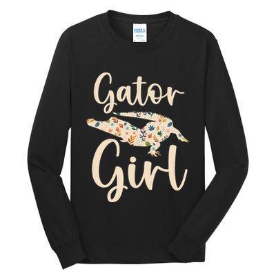 Gator Girl Alligator Lover Zookeeper Crocodile Tall Long Sleeve T-Shirt