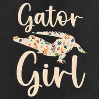Gator Girl Alligator Lover Zookeeper Crocodile Golf Towel