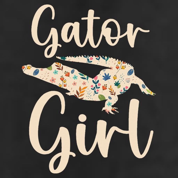 Gator Girl Alligator Lover Zookeeper Crocodile Golf Towel