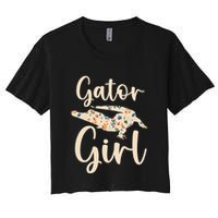 Gator Girl Alligator Lover Zookeeper Crocodile Women's Crop Top Tee