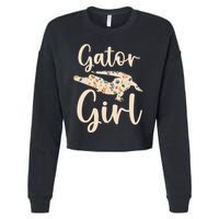 Gator Girl Alligator Lover Zookeeper Crocodile Cropped Pullover Crew