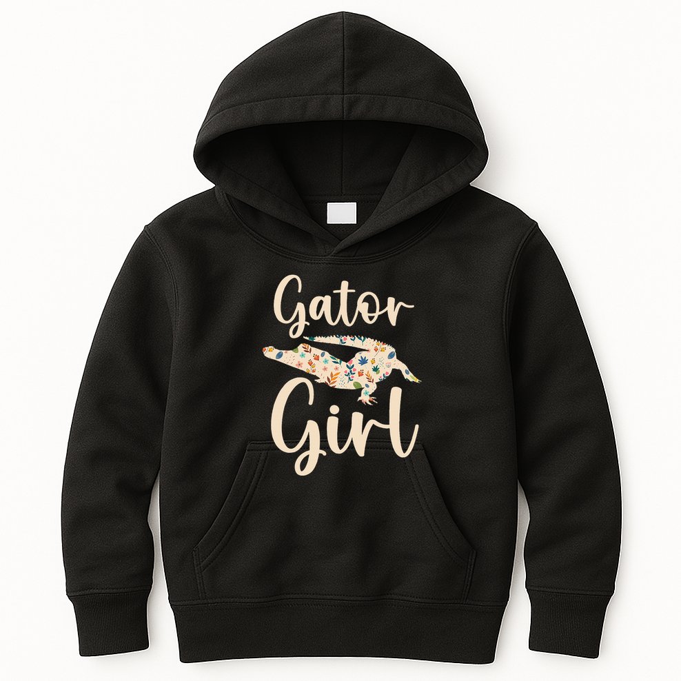 Gator Girl Alligator Lover Zookeeper Crocodile Kids Hoodie
