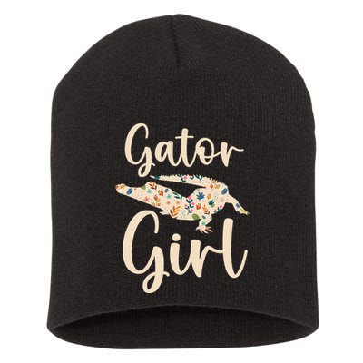 Gator Girl Alligator Lover Zookeeper Crocodile Short Acrylic Beanie