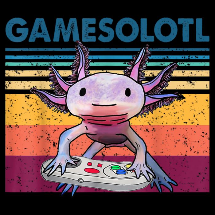 Gamesolotl Gamer Axolotl Fish Playing Video Games Impact Tech Backpack