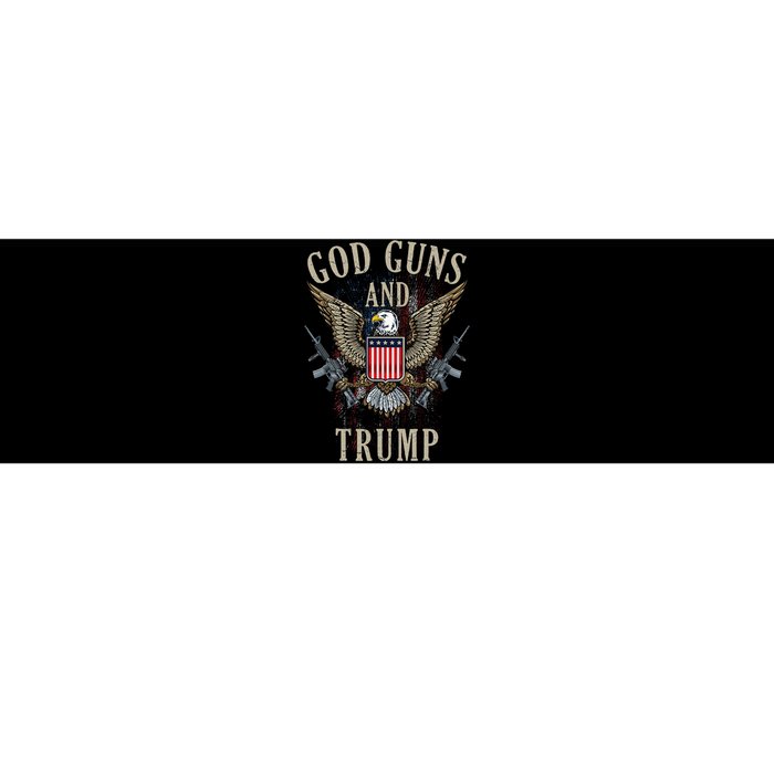 God Guns And Trump 2nd Amendment Flag Ar15 American Flag Bumper Sticker