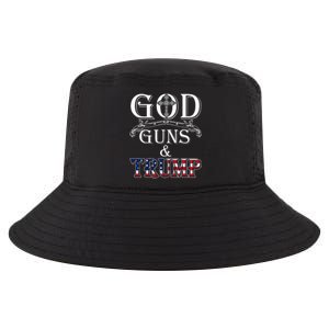 God Guns And Trump 2nd Amendment Trump 45 Cool Comfort Performance Bucket Hat