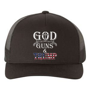 God Guns And Trump 2nd Amendment Trump 45 Yupoong Adult 5-Panel Trucker Hat