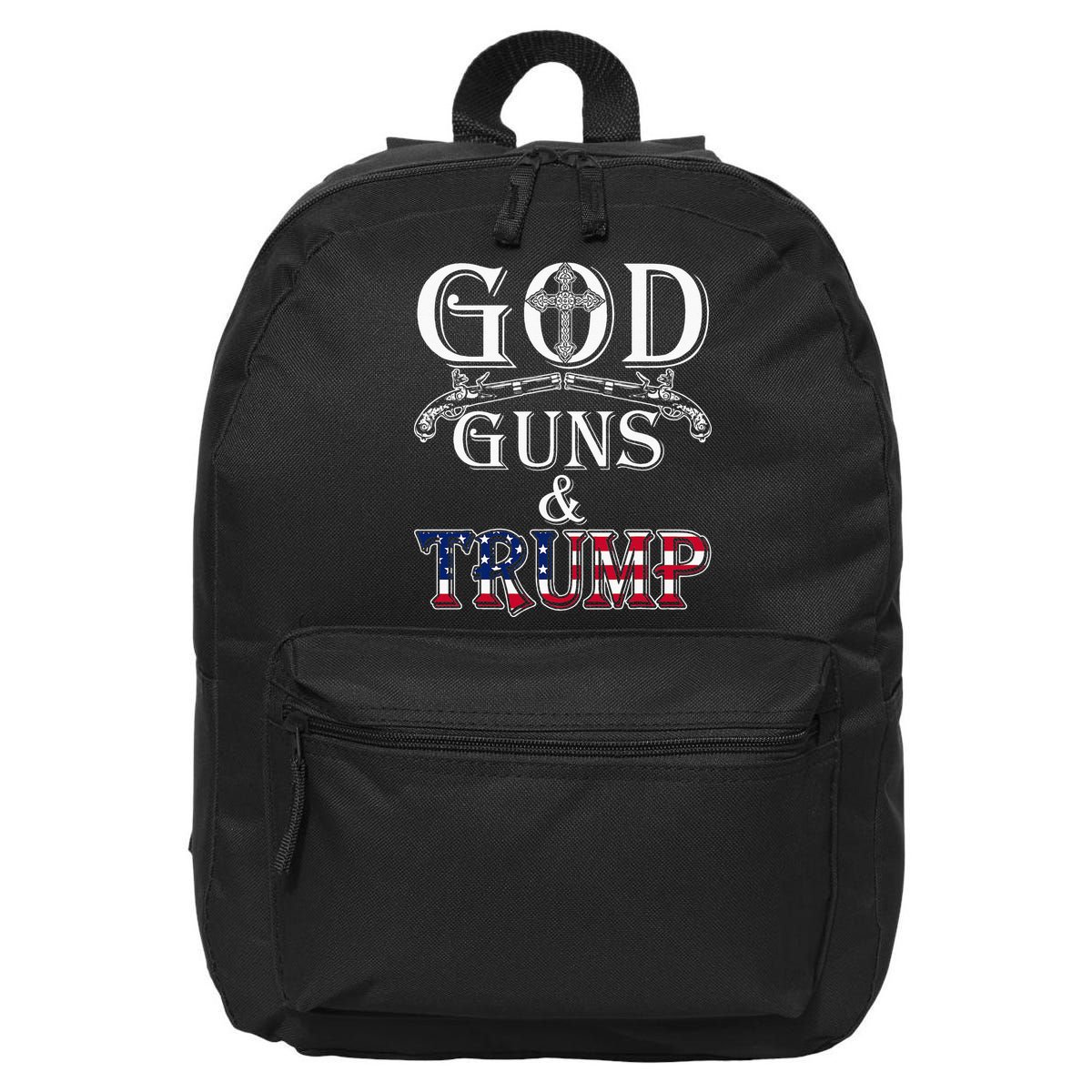 God Guns And Trump 2nd Amendment Trump 45 16 in Basic Backpack
