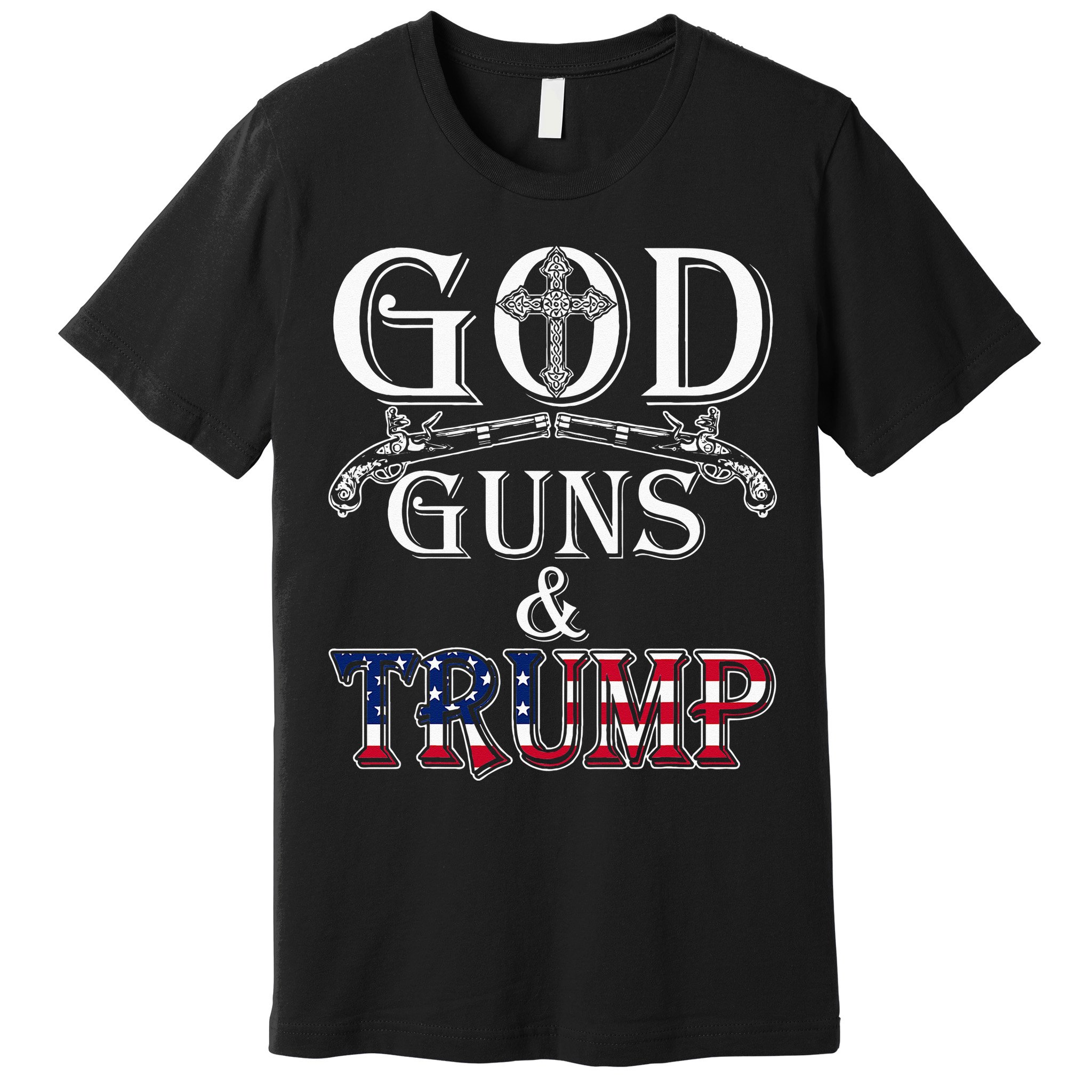 God Guns And Trump 2nd Amendment Trump 45 Premium T-Shirt