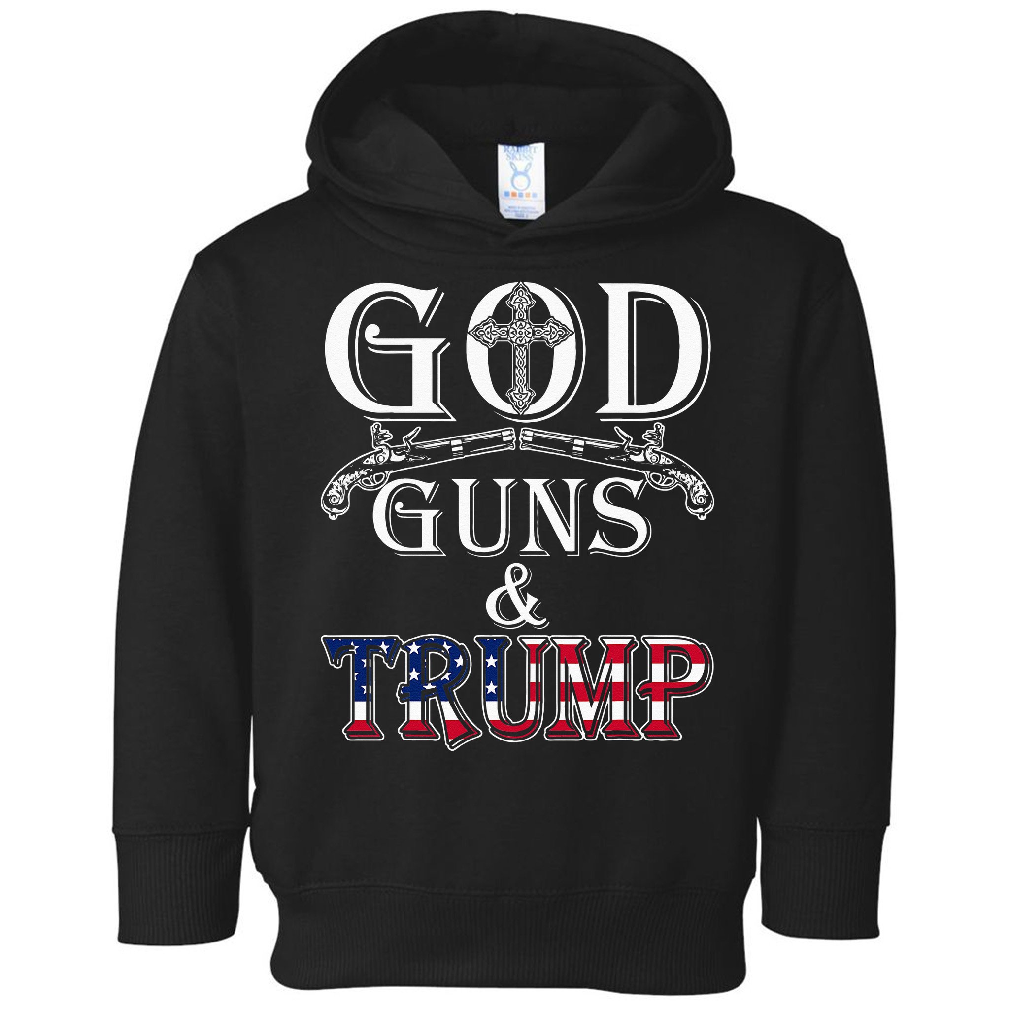 God Guns And Trump 2nd Amendment Trump 45 Toddler Hoodie