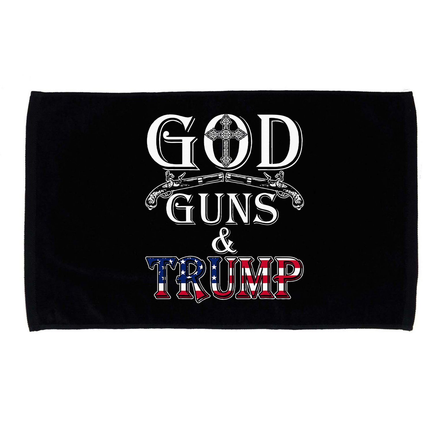 God Guns And Trump 2nd Amendment Trump 45 Microfiber Hand Towel